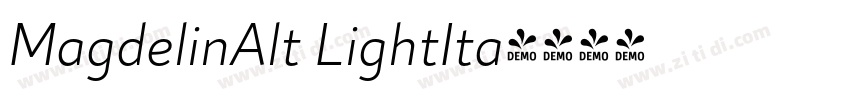 MagdelinAlt LightIta字体转换